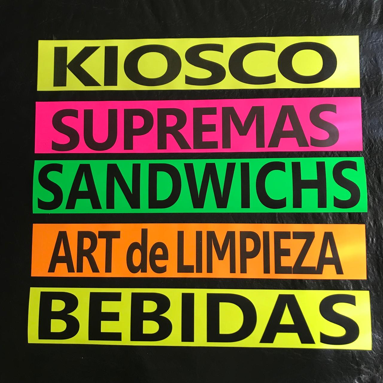 carteles adhesivos para negocios